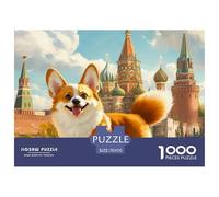 Puzzle 1000 Pezzi Corgi Qualità Premium Cute Animals Intrattenimento Creativo Puzzle Al Divertenti Per Uomo E Donna Adulti E Bambini Più Grandi 70x50cm/1000pcs