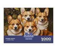 Puzzle 1000 Pezzi Corgi Qualità Premium Cute Animals Multicolore Divertimento Per Adulti Per Adulti E Ragazzi 70x50cm/1000pcs