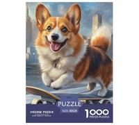 Puzzle 1000 Pezzi Corgi Qualità Premium Cute Pets Puzzle Impegnativo Puzzle Al Divertenti Per Uomo E Donna Adulti E Bambini Più Grandi 38x26cm/1000pcs