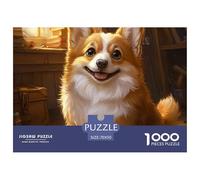 Puzzle 1000 Pezzi Corgi Qualità Premium Pet Dog Multicolore Divertimento Per Adulti Perfetto Per Appassionati Di Puzzle Esperti 70x50cm/1000pcs
