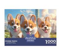 Puzzle 1000 Pezzi Corgi Qualità Premium Pet Dog Multicolore Idea Regalo Uomo E Donna Per Adulti E Bambini Da 12 Anni 38x26cm/1000pcs