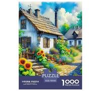 Puzzle 1000 Pezzi Cottage Classico Per Carta Al 100% Regalo Perfett Country Style Classici Per Adulti E Bambini Per Adulti 14+ 70x50cm/1000pcs