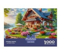 Puzzle 1000 Pezzi Cottage Classico Per Carta Al 100% Regalo Perfett Country Style Classici Per Adulti E Bambini Adulti E Bambini Dai 14 Anni 70x50cm/1000pcs