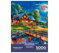 Puzzle 1000 Pezzi Cottage Colorato Carta Al 100% Idea Regalo Uomo E Donna Country Style Classici Per Adulti E Bambini Per Adulti 14+ 70x50cm/1000pcs