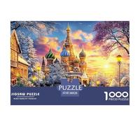 Puzzle 1000 Pezzi Cremlino Russia | Puzzle Impossibile | Gioco Di Sfida Intellettuale Puzzle | Attività Manuale Antistress 38x26cm/1000pcs
