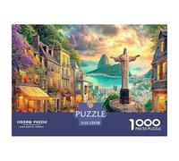 Puzzle 1000 Pezzi Cristo Redentore | Puzzle Impossibile | Gioco Di Sfida Intellettuale Puzzle | Attività Manuale Antistress 52x38cm/1000pcs