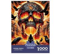 Puzzle 1000 Pezzi Crow And Skull Qualità Premium Gothic Style Multicolore Divertimento Per Adulti Adulti E Bambini Più Grandi 38x26cm/1000pcs