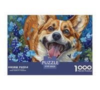 Puzzle 1000 Pezzi Cute Dog Qualità Premium Corgi Multicolore Puzzle Al Divertenti Per Uomo E Donna Per Adulti E Ragazzi 38x26cm/1000pcs