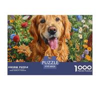 Puzzle 1000 Pezzi Cute Dog Qualità Premium The Labrador Retriever Multicolore Idea Regalo Uomo E Donna Per Adulti E Ragazzi 38x26cm/1000pcs
