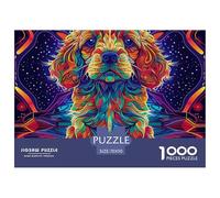 Puzzle 1000 Pezzi Cute Little Dog Qualità Premium Cocker Spaniel Puzzle Impegnativo Divertimento Per Adulti Perfetto Per Appassionati Di Puzzle Esperti 70x50cm/1000pcs