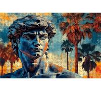 Puzzle 1000 Pezzi Davide Puzzle 1000 Pezzi Legno per Adulti Albero, Splendidamente Confezionato in Una Scatola di Cartone, Trasportabile in Una Borsa a Rete per Decorazioni Parete 50 x 75cm RXPT-3745