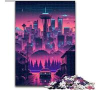 Puzzle 1000 pezzi del centro di Seattle, puzzle impossibile per adulti, gioco educativo, sfida giocattolo (dimensioni 26x38cm)