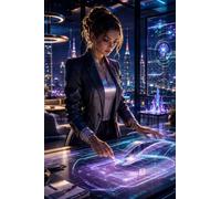 puzzle 1000 pezzi Designer IA nella città del futuro Legno
