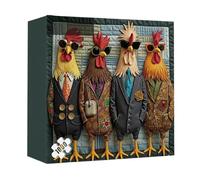 Puzzle, 1000 pezzi di arte da parete in carta - Impegnativi puzzle con animali di pollo - per gli appassionati Soggiorno Camera da letto Ufficio Scaffale interno Ingresso Portico Appartamento Corridoi