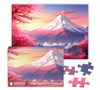 Puzzle 1000 pezzi di fiori di ciliegio di neve puzzle per adulti paesaggio puzzle scena naturale puzzle per adulti adolescenti bambini giocattolo interattivo cervello teaser