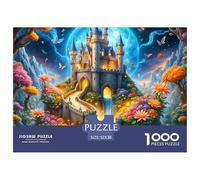 Puzzle 1000 Pezzi Difficile Complesso Castello Magico Libro Aperto Adulti 52x38cm, Castello da Libro Aperto Gioco Educativo Rilassante Idea Regalo