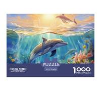 Puzzle 1000 Pezzi Dolphin Qualità Premium Underwater World Multicolore Puzzle Al Divertenti Per Uomo E Donna Per Adulti E Ragazzi 70x50cm/1000pcs