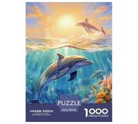 Puzzle 1000 Pezzi Dolphin Qualità Premium Underwater World Puzzle Impegnativo Divertimento Per Adulti Regalo Per Adulti E Bambini Da 14 Anni E Più 70x50cm/1000pcs