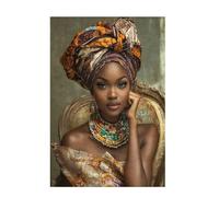 Puzzle 1000 Pezzi Donna Puzzle Africa Adulti Arte Grandi Dimensioni Jigsaw di Legno con una Scatola, Impossibili Jigsaw Gioco Familiare for Adulti Principiante, Home Decor Regalo Donna 75x50cm D-812
