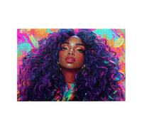 Puzzle 1000 Pezzi, Donna Puzzle Arte 75x50cm Jigsaw Grandi Dimensioni per Adulti, Jigsaw Giochi Intrattenimento Creativo, Classici Gioco Familiare per Decorazione Parete, Regalo Donna Africa p-1171