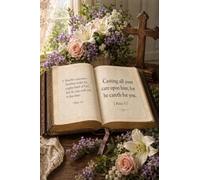 puzzle 1000 pezzi Egli si prende cura di te Bibbia e fiori Legno