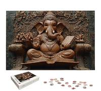Puzzle 1000 Pezzi Elefante, Puzzle India in Legno per Adulti, Misura: 75x50 cm, Puzzles 1000 Pezzi per Adulti, Giochi Educativo per Famiglie, Puzzles per Idea Regalo Donna, Decorazioni Casa, -5309