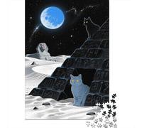 Puzzle 1000 Pezzi European Shorthair at The Entrance of The Cave, Per Bambini/Adultí - Relax Rompicapo Classici & Gift Box 1000pcs (75x50cm)