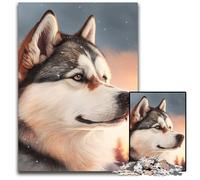 Puzzle 1000 pezzi Fantasy Husky per adulti, perfetto per Halloween, Natale, regalo di compleanno 26X38CM/10,23x14,96 pollici