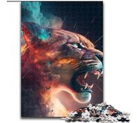 Puzzle 1000 pezzi Fantasy Leopard Puzzle 1000 pezzi per adulti Natale Halloween Festa della mamma Capodanno Pasqua Regalo (dimensioni 26x38cm)