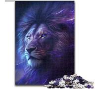 Puzzle 1000 pezzi Fantasy Lion Puzzle 1000 pezzi per adulti Natale Halloween Festa della mamma Capodanno Pasqua Regalo (dimensioni 26x38cm)