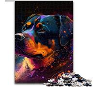 Puzzle 1000 pezzi Fantasy Rottweiler in legno, perfetto regalo di Natale e Capodanno, regalo di festa 50x75cm, giocattolo educativo per adolescenti, decorazione per casa e ufficio