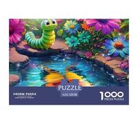 Puzzle 1000 pezzi Farfalla & Bruco Carta riciclata - Metamorfosi Bruco Farfalla Gioco estremamente difficile 52x38cm