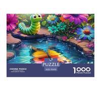 Puzzle 1000 pezzi Farfalla & Bruco per adulti - Metamorfosi Bruco Farfalla Regalo Decorazione murale 70x50cm