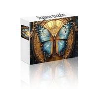 Puzzle 1000 Pezzi Farfalla, Giochi Educativi Giochi di Puzzle Orologio, Decorazione della Casa, Qualità Premium Arti Mestieri, Colorato Divertimento per Casa Adulti Regalo Creativi 10 Anni Maschio F-8