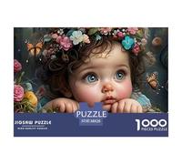 Puzzle 1000 pezzi Farfalle multicolori tra i fiori, natura delicata, per adulti