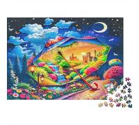 Puzzle 1000 pezzi Fata moonlit sotto albero ciliegio sfida fantastica gioco educativo decorazione casa per adulti e ragazzi
