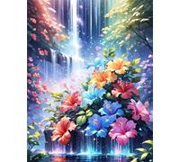 Puzzle 1000 Pezzi Fiore della cascata, puzzle Per Adulti 1000 pezzi, Rompicapo Stimolante, Giochi di puzzles per Tutta La Famiglia, Regalo per Amore e Amico 75x50cm
