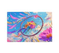 Puzzle 1000 Pezzi, Fiore Puzzle Arte 75x50cm Jigsaw Grandi Dimensioni per Adulti, Jigsaw Giochi Intrattenimento Creativo, Gioco Familiare Decorazione Parete, Regalo Donna Cacciatore di sogni p-1267