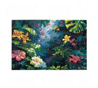 Puzzle 1000 Pezzi Fiore Puzzle Foglia Adulti Arte Grandi Dimensioni Jigsaw di Legno con una Scatola, Impossibili Jigsaw Gioco Familiare for Adulti Principiante, Home Decor Regalo Donna 75x50cm D-161