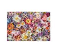 Puzzle 1000 Pezzi Fiore Puzzle Molte volte Adulti Arte Grandi Dimensioni Jigsaw di Legno con una Scatola e Poster, Impossibili Jigsaw Gioco Familiare for Adulti Principiante, Home Decor 75x50cm E-1630