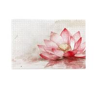 Puzzle 1000 Pezzi Fiore Puzzle Semplicità Adulti Arte Grandi Dimensioni Jigsaw di Legno con una Scatola e Poster, Impossibili Jigsaw Gioco Familiare for Adulti Principiante, Home Decor 75x50cm E-1089