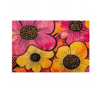 Puzzle 1000 Pezzi Fiore Puzzle Semplicità Adulti Arte Grandi Dimensioni Jigsaw di Legno con una Scatola e Poster, Impossibili Jigsaw Gioco Familiare for Adulti, Home Decor Regalo Donna 75x50cm D-423