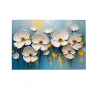 Puzzle 1000 Pezzi Fiore Puzzle Semplicità Adulti Arte Grandi Dimensioni Jigsaw di Legno con una Scatola e Poster, Impossibili Jigsaw Gioco Familiare for Adulti, Home Decor Regalo Donna 75x50cm D-12