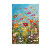 Puzzle 1000 Pezzi Fiore Puzzle Semplicità Adulti Arte Grandi Dimensioni Jigsaw di Legno con una Scatola e Poster, Impossibili Jigsaw Gioco Familiare for Adulti, Home Decor Regalo Donna 75x50cm D-1134
