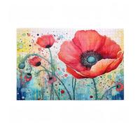 Puzzle 1000 Pezzi Fiore Puzzle Semplicità Adulti Arte Grandi Dimensioni Jigsaw di Legno con una Scatola e Poster, Impossibili Jigsaw Gioco Familiare for Adulti, Home Decor Regalo Donna 75x50cm D-609