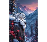 Puzzle 1000 Pezzi, Fiori Leopardo Nevi, Intrattenimento Creativo, Puzzle Classico Sfida Appassionante per Tutti Gli Appassionati di Puzzles, Ideale per Uomini, Donne o Ragazzi 75 x 50 cm