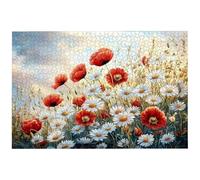 Puzzle 1000 Pezzi Fiori per Adulti, 75x50 cm Puzzle Paesaggi per Decorazione Parete, Giochi Educativo per Famiglie, Puzzles Arte in Legno Impegnativi, 1000 Pezzi Puzzles per Regalo Donne e Uomo, -8668