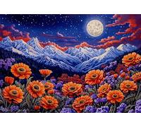 Puzzle 1000 Pezzi Fiori Puzzle Adulti Sfida Impossibili Jigsaws Montagna Classica 3D Pattern Art Jigsaws per Divertimento Adulti e Bambina, Gioco Familiare, Festa Aziendale,Amore e Amico 75x50cm C-970
