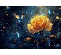 Puzzle 1000 Pezzi Fiori Puzzle Adulti Sfida Impossibili Jigsaws Rosa Classica 3D Art Jigsaws per Divertimento Adulti e Bambina, Gioco Familiare, Festa Aziendale,Pure Regalo Amore e Amico 75x50cm C-594