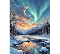 Puzzle 1000 Pezzi Fiumi Dell'Alba Dell'Aurora Gioco Educativo Sfida Impossibile Divertente Adatto Come Decorazione da Parete e Regalo Puzzle Classici 1000 Pezzi 75 x 50 cm
